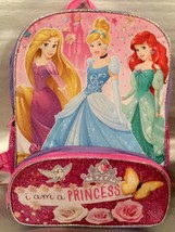 Disney Princess I AM A PRINCESS 16&quot; Backpack  NWT Princess Sparkly - School - £22.01 GBP