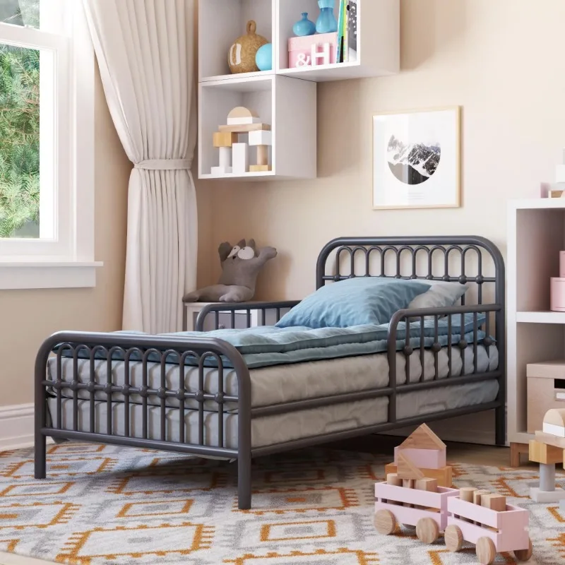 Little Seeds Monarch Hill Ivy Metal Toddler Bed, Graphite Gray - £113.18 GBP