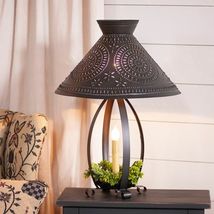 Betsy Ross Lamp with Chisel Shade in Kettle Black Tin image 2