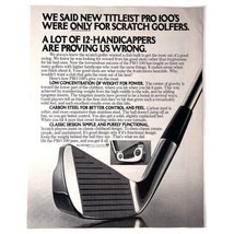 Titleist Pro 100 Golf Club Acushnet Vintage 1976 Print Ad - £9.23 GBP
