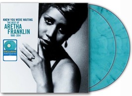 Aretha Franklin Knew You Were Waiting 2-LP ~ Exclusive Marbled Turquoise ~ New! - £39.22 GBP