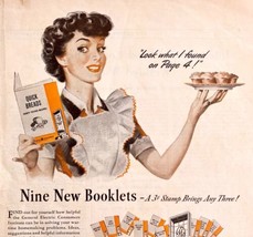 General Electric Cookbook Order Form Advertisement 1943 Baking Cooking D... - $24.99