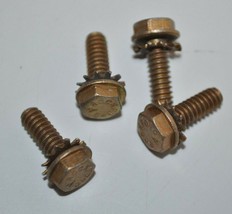 Lot of 4 Genuine Evinrude Johnson OMC Cup &amp; Stop Assembly Screws Part# 312975 - £8.40 GBP