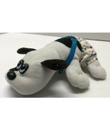 POUND PUPPIES White Brown Spots 7&quot; Tonka WITH ORIGINAL CLOTHES Plush Figure - £23.25 GBP