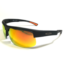 REVO Sunglasses RE 1024 01 CUSP C Black Square Frames Orange Mirrored Le... - £96.98 GBP