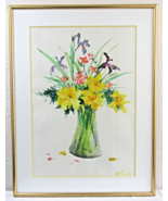 Vintage Original E. G. Bengert Watercolor Painting of Wildflowers in a Vase - €425,61 EUR