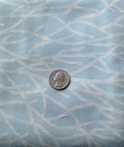 1 Yard Waverly 100% Cotton Broadcloth Spa Blue Ivory Tree Branch Quilt F... - £7.06 GBP