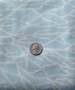1 Yard Waverly 100% Cotton Broadcloth Spa Blue Ivory Tree Branch Quilt F... - $8.99