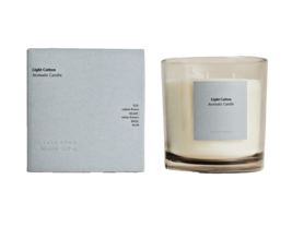Zara Candle Light Cotton Aromatic 620g - 21.87 Oz - Candle In Glass Jar - £37.94 GBP