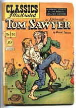 Classics Illustrated #50-HRN 51-ADVENTURES Of Tom SAWYER-CLEMENS-G - £40.58 GBP