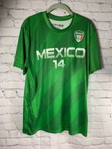 Mexico Mens Fifth Sun SOCCER/FUTBOL Jersey Shirt Dry Technology Green Large - £11.94 GBP