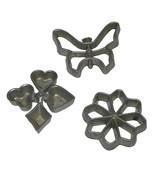 Vintage Rosette Cast Aluminum 3 Piece Pastry Mold Set 1950&#39;S Japan - $278.12 MXN