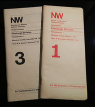 NW, Norfolk &amp; Western Employee Timetables No. 1 (1981), No. 3 (1984) - £9.33 GBP