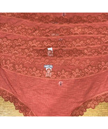 LOT OF 5 AERIE CHEEKY STRETCH LACE PANTIES  SIZE LARGE NEW NO TAG - $284.80 MXN