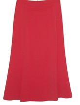 Harve Benard Red Woman Flared Skirt Size 10 Good CONDITION - £21.79 GBP