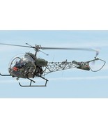Framed 4&quot; X 6&quot; Print of a U.S. Army Bell H-13 &quot;Sioux&quot; Helicopter. - $20.23 CAD