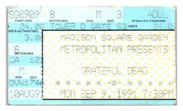 Grateful Dead Konzert Ticket Stumpf September 9 1991 Madison Square Garten Nyc - £41.88 GBP