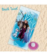 Disney Frozen Beach Towel, Girl&#39;s Gym/Bath Towel, Garden/Pool Summer Acc... - $26.46 CAD