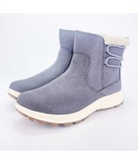 Khombu Sarah Grey Ankle Boots Womens 8 M Booties Water Repellant Slip On... - $38.30 CAD