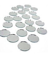 24 rOund MIRRORS 3/4&quot;inch diameter Circle Shape circular Real GLASS MIRR... - $36.96 CAD