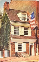 Betsy Ross House, Philadelphia, Pennsylvania, vintage postcard 1955 - $11.99