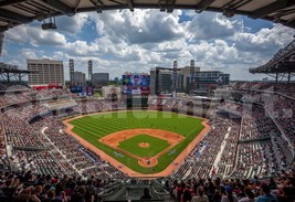 SunTrust Park Freddie Freeman at Bat Atlanta Braves MLB 1520 48x36-8x10 ... - £19.51 GBP+