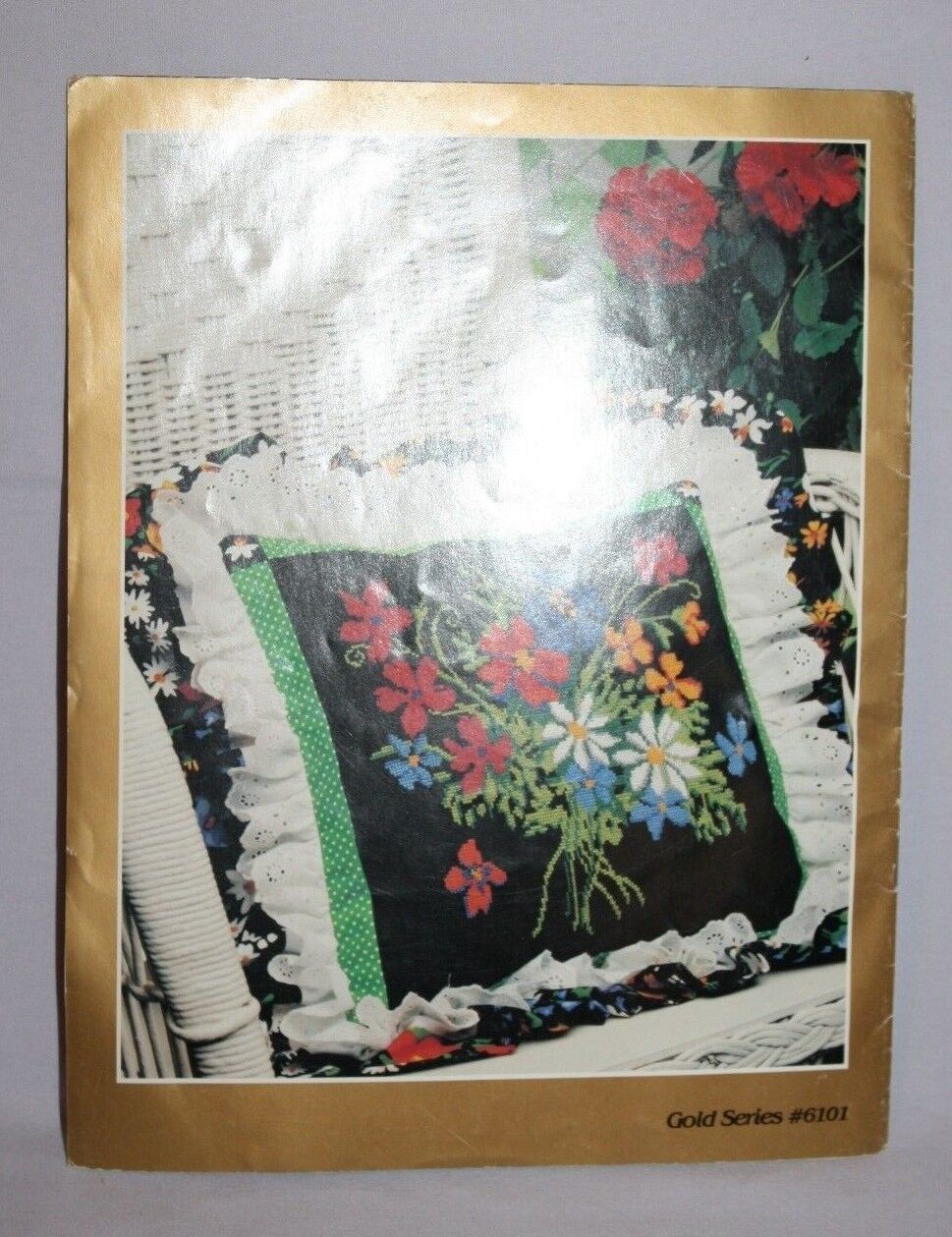 Vtg Yours Truly 6101 BASKETS & FLOWERS Cross Stitch Patterns 1982 The Extension - $6.90