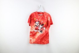 Vintage Disney Womens Medium Acid Wash Christmas Mickey Minnie Mouse T-Shirt - £23.67 GBP