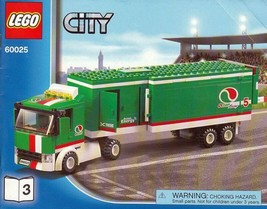 Instruction Book #3 Only For LEGO CITY Grand Prix Truck 60025  - £5.90 GBP