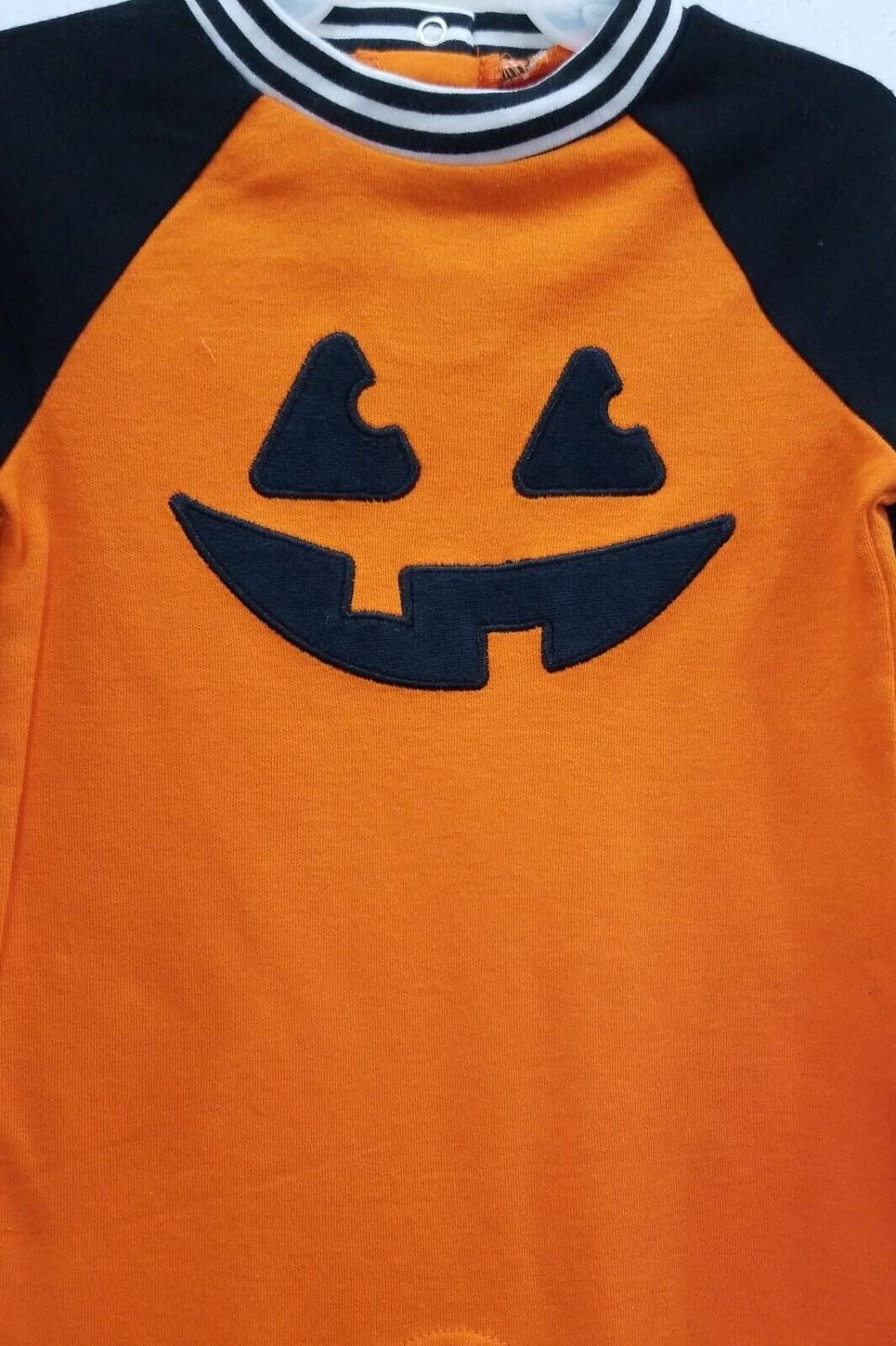 Way To Celebrate Infant Halloween 'Jack-O-Lantern Pumpkin' Romper, Orange 3-6M Item image 2