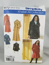 Simplicity Khaliah Ali Collection Sewing Pattern 3672 Coat Jacket 18W-24W - £7.56 GBP