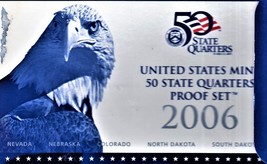 State Quarters U S Coins  2006 Mint 50 State Quarters Proof Set  Certificate of - £20.10 GBP
