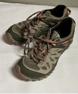 MERRELL VIBRAM UNIFLY TAUPE WITH ORANGE WOMENS SHOES SIZE 7M - £19.46 GBP