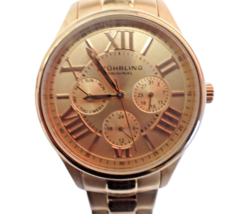 STUHRLING ORIGINAL Rose Gold Quartz Women Wristwatch - £38.45 GBP