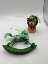 Vintage Jasco Dog Bell Christmas Ornament Puppy JSNY Ceramic Sri Lanka&amp;ROCKING H - £9.71 GBP