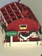 Farm 3D Pop Up Card Barn Animals Horse Pig Cow Chicken Father&#39;s Day Birthday fun - £6.86 GBP