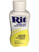 Rit Liquid Dye Lemon - 8 Fl Ozs Per Bottle - £7.79 GBP
