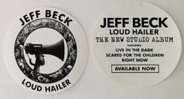 JEFF BECK &#39;Loud Hailer&#39; 3&quot;  Promo Sticker, New - $19.95