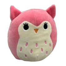 Francesca the PINK OWL 5&quot; Squishmallow Plush KellyToy, 2019 Soft &amp; Squishy - £11.88 GBP