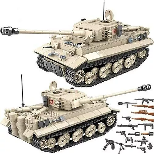 WW2 German Tiger Tank 131 Set - Model Toy Building Blocks Toy Bricks - $75.88