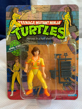 1988 Playmates Toys Tmnt April O&#39;neil Action Figure In Blister Pack Unpunched - £31.57 GBP