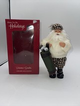 Golfing Santa Home For The Holidays Visions Of Santa 2005 9” New With Tags - £13.78 GBP