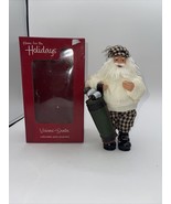 Golfing Santa Home For The Holidays Visions Of Santa 2005 9” New With Tags - £13.70 GBP