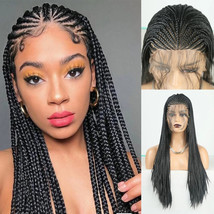 New Synthetic Fiber Wig Head Cover With Dirty Braid Front Lace - £107.82 GBP