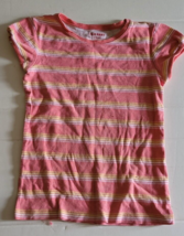 Toddlers Old Navy Size Small Pink Stripe Pull Over T-Shirt Cute Nice Summer - $6.99