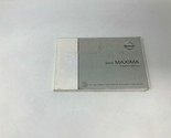 2004 Nissan Maxima Owners Manual Handbook OEM H02B19007 - $22.27