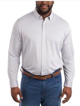 Kirkland Signature Mens Dress Shirt Gray Long Sleeves Stretch Wrinkle Re... - $44.99