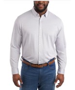 Kirkland Signature Mens Dress Shirt Gray Long Sleeves Stretch Wrinkle Re... - $44.99