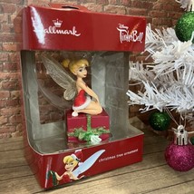 NEW Disney Hallmark Tinker Bell Holiday Christmas Tree Ornament Red Present - £15.52 GBP
