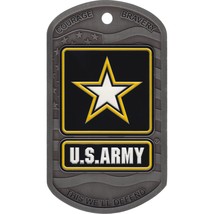 U.S. Army Dog Tag Honor Medallion Wall Decoration Approx. 6"x3" - £22.96 GBP